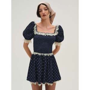 For Love & Lemons Ines Mini Dress Size XXSXXS / Navy